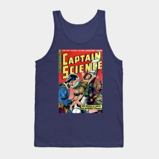 Captain Science Rocket Comic Cover Tank Top